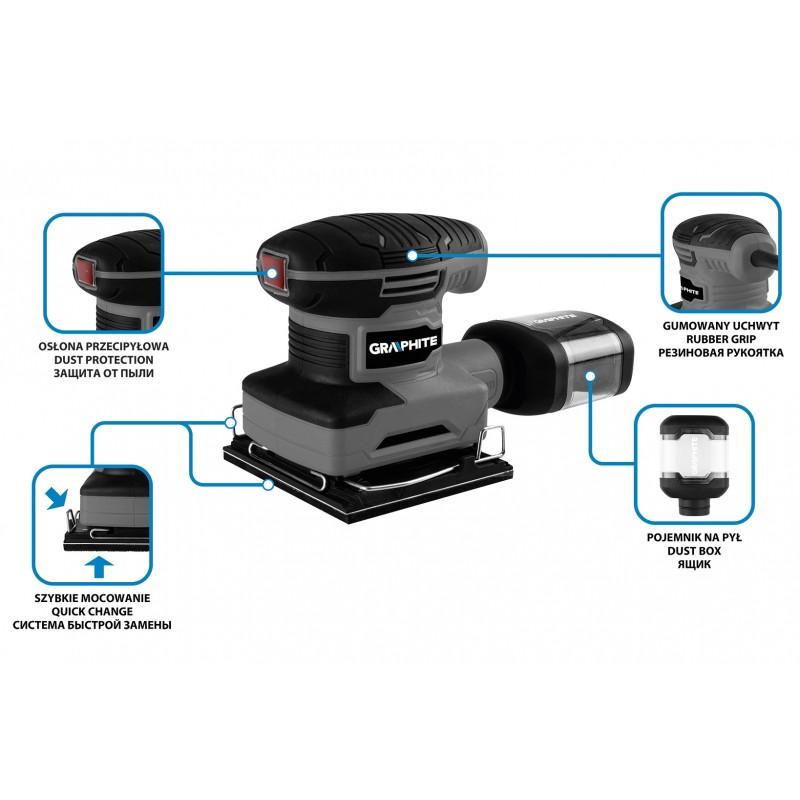 240W ORBIT SANDER, FOOT 110*100 MM - T 59G322