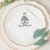 Custom Birthday Party Napkins Hand-Drawn Birthday Cake Favors Cocktail Napkins Happy 18th 20th 30th Birthday Party Table Decor
