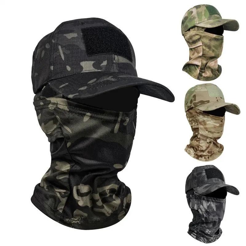 Camo Baseball Caps Sunscreen Breathable Camouflage Balaclava Hat Outdoor Fishing Hiking Hunting Sports Cap Sunscreen Caps