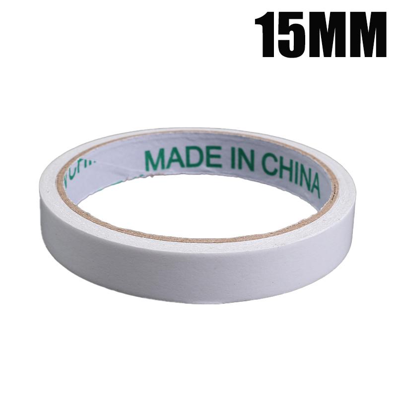 10-1Rolls Double Sided Tape Ultra-thin White Strong Sticky Tapes Stickers Super Adhesive Tape Strips for Home Office Supplies