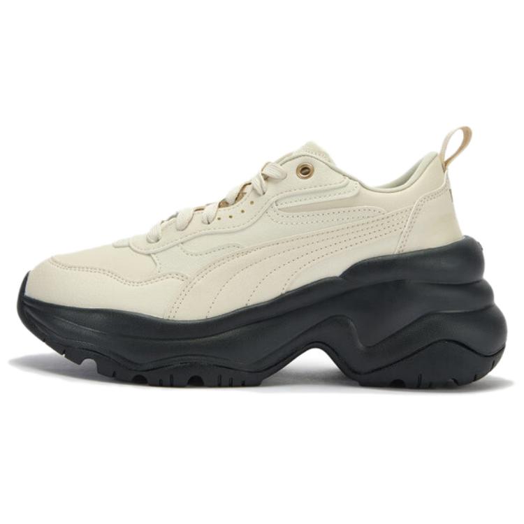 Puma Cilia Wedge Comfortable Versatile Height Increasing Low Top Dad Shoes Women sneaker Off-White 393915-05 37.5