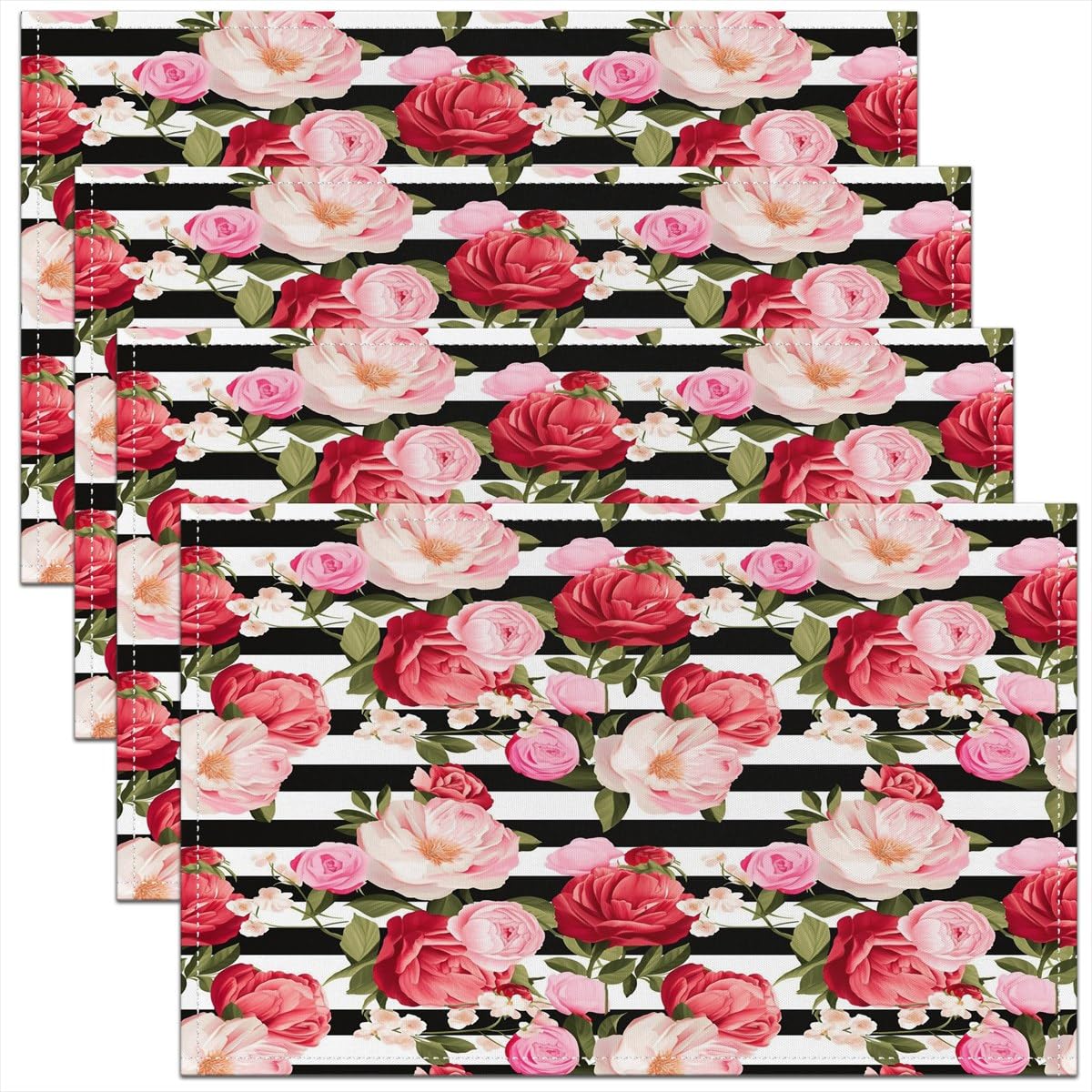 

Golden Butterfly Placemats Set of 4 18 x12 Kids Butterflies Table Place Mats for Boys Girls Teens Girl Butterfly Floral Placemat 4pcs-12x18