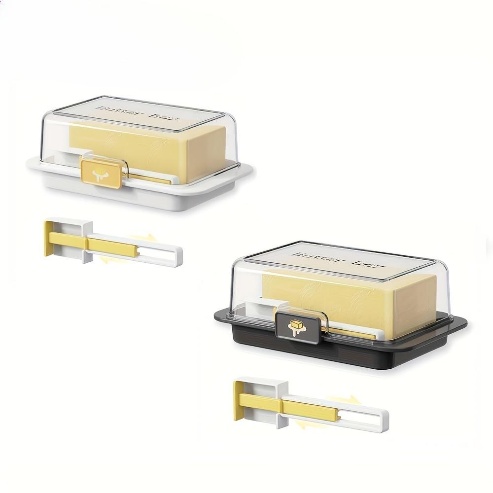 Butter Box Set Refrigerator Sliced Cheese Organizer or Butter Container,Easy To Clean for Home Kitchen Baking Breakfast Making