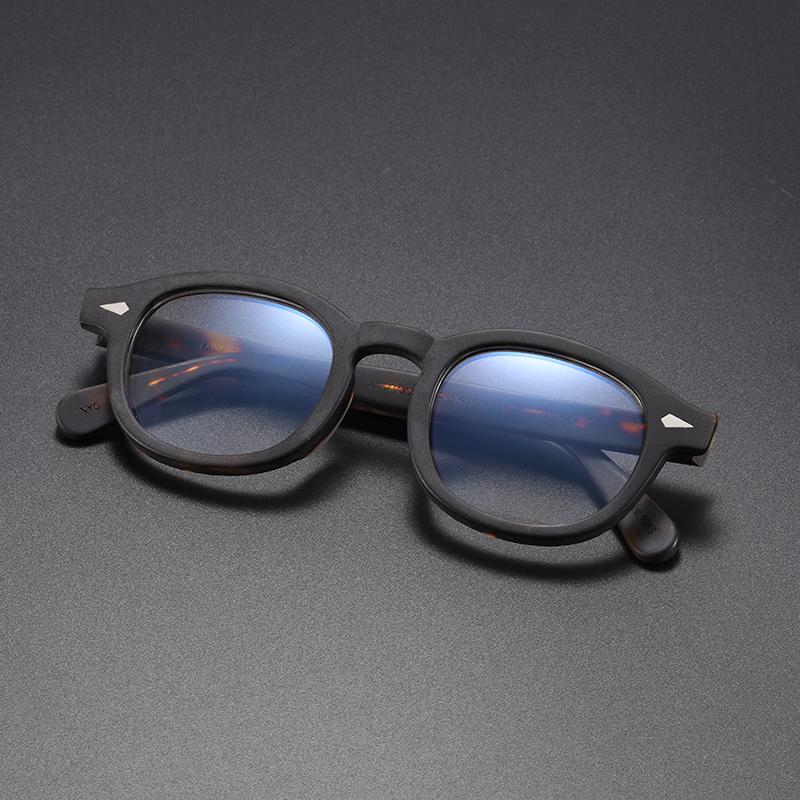 Óculos Johnny Depp Anti Luz Azul Masculino Óculos Lemtosh Feminino Óculos para Computador Marca de Luxo Armação Vintage de Acetato Small No Box