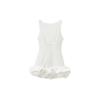 Western Style New Sexy Backless Frill Dress Sexy Backless Lotus Leaf Dress