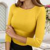 Button Down For Women 3/4 Sleeve Tops V Neck Collar Blouses Business Casual