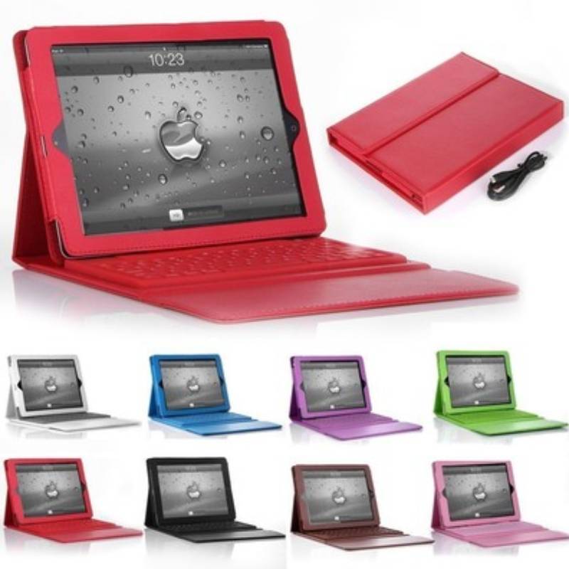 

Mini Ipad For 3 Tablet Computer Protective Case Solid Color Design With Keyboard White-Min4