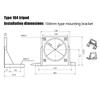 Industrial Motor Mounting Bracket 180W-250W Applications AntiShock Aluminum Construction Space Saving Installation