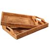 Natural Rattan Storage Baskets Multi-size Plate Tray for Bread Snacks Fruits Picnic Sundries Box Home Desk Decoration