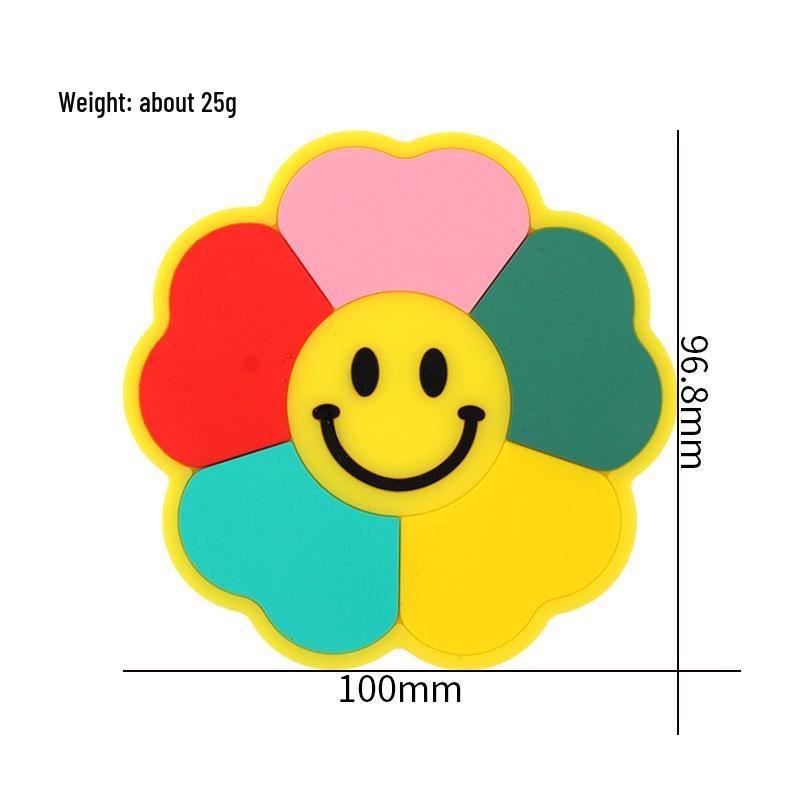 Silicone Non-Slip Heat-Resistant Coaster Mat for Cups 10*9.68 cm