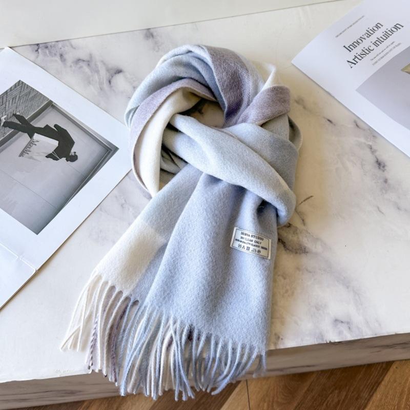 100% Sheep's Wool Scarf, Classic British Style, New Winter Arrival for Men & Women, Warm Neck Warmer