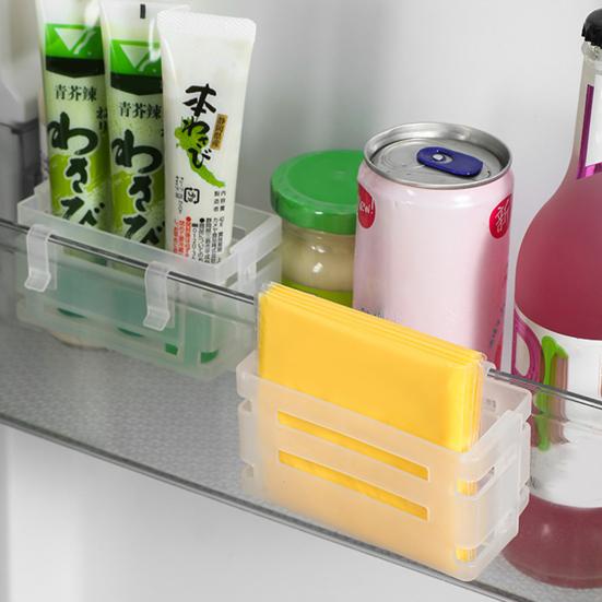 Refrigerator Storage Rack Large Capacity Adjustable Design Easy to Install Telescopic Fridge Storage Box Retractable Shelf