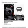 Betterhumz For Dodge Challenger 2015-2023 Made of Alcantara Car Steering Wheel Panel Trim Stickers Tuning Interior Accessories T666
