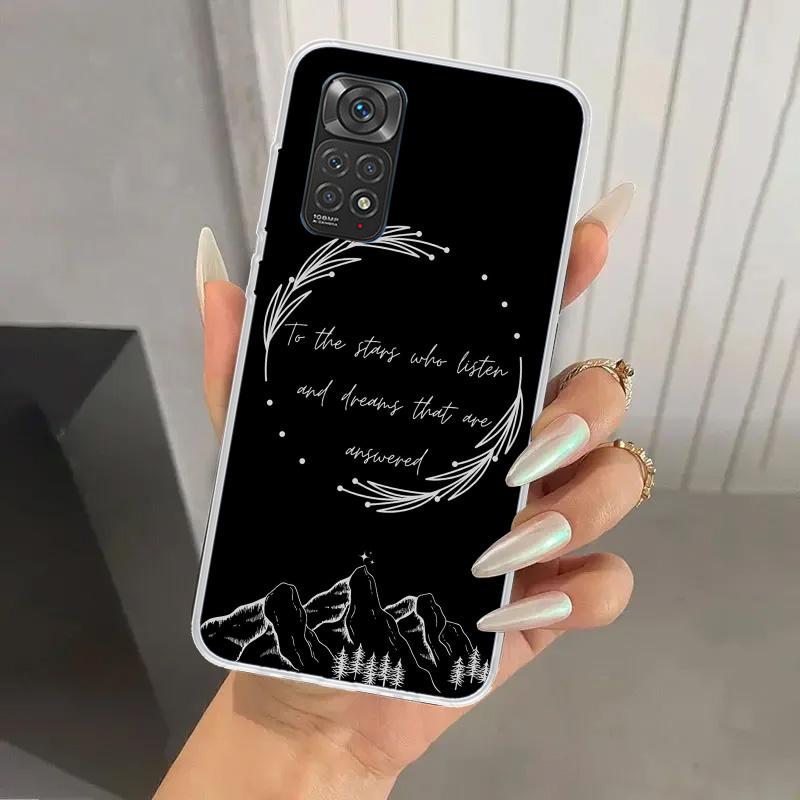 A Court of Mist Fury Sarah J Maas Phone Case for Xiaomi Redmi Note 15 14 14S 13 12S 12 Pro 11S 11 Plus 11T 11E 10S Soft Funda Pr