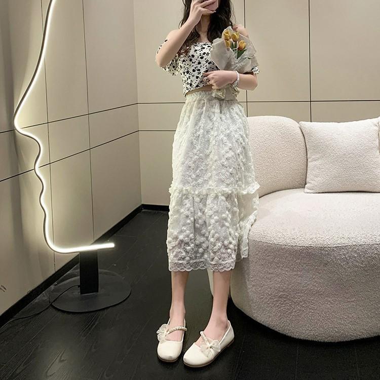 Mary Jane Shoes Women's 2025 Spring and Summer New Versatile Shallow Mouth Flat Bottom with Skirt Soft Sole Single Shoes