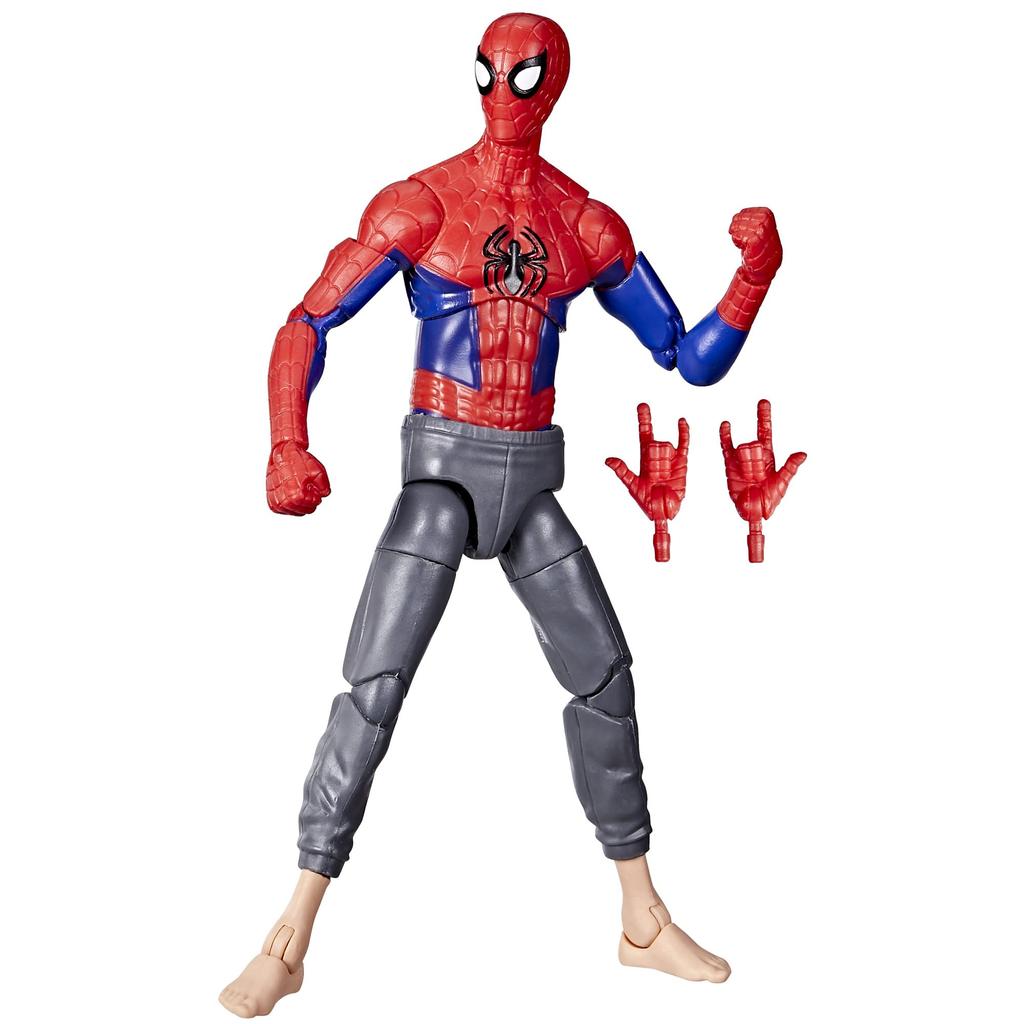 Across the Marvel Legends Action Parker Spider-Man Spider-Verse 6-inch Figure/Peter B.
