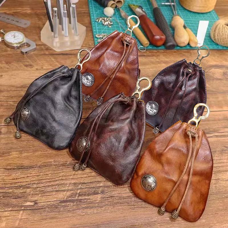 Pu Leather Men'S Coin Purse Change Pouch Card Holder For Male Casual Mini Storage Bag Unisex Wallets