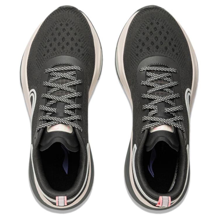 New LiNing Wear Resistant Slip Resistant Low Top Casual Running Shoes Women's Black ARHU018-5