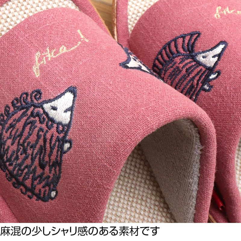 Lisa Larson Hedgehog Room Lisa Larson Room Size [LISA LARSON] Sandals/Slippers [Cute Shoes] (Pink, M)