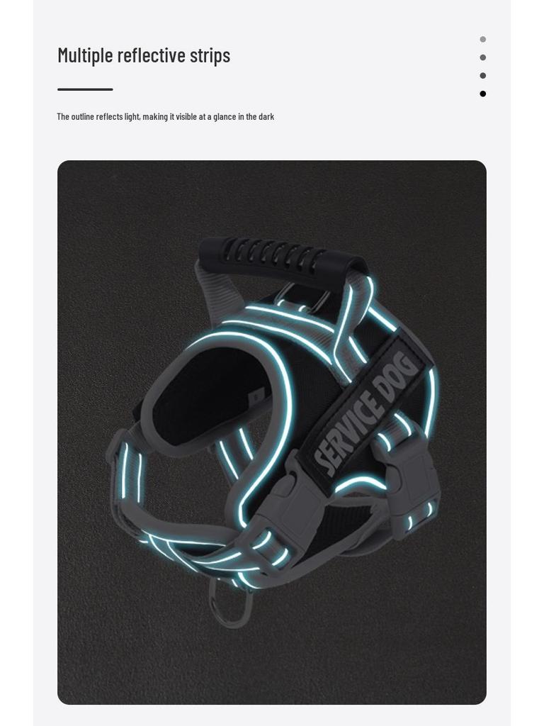 K9 Saddle Style Dog Harness & Leash - Explosion-Proof, Medium/Large Breeds, Border Collie, Golden Retriever