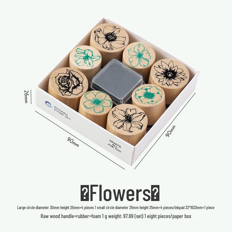 

Butterfly Dance Wooden Stamp Set: 3 Styles for DIY Journaling & Albums