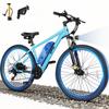 Qlife Race Electric Bike for Adults, Peak 1000W 48V 375Wh Removable Battery 26 Tire Electric Mountain Bike 21-Speed Off-road Electric Bicycle 25MPH