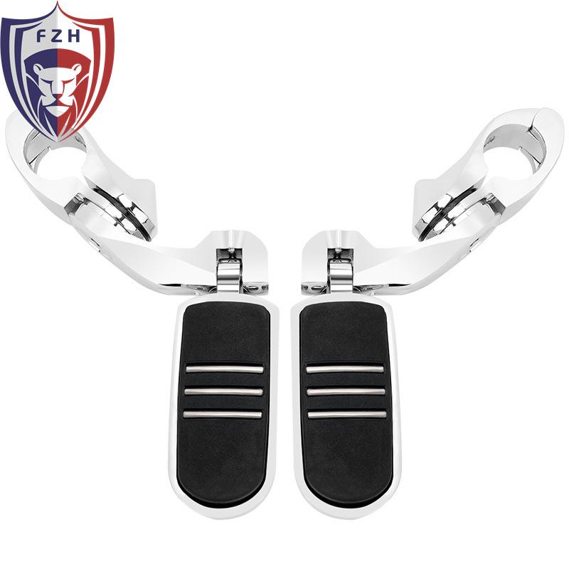 Universal Motorcycle Crash Bars Footrests for Harley Cruiser