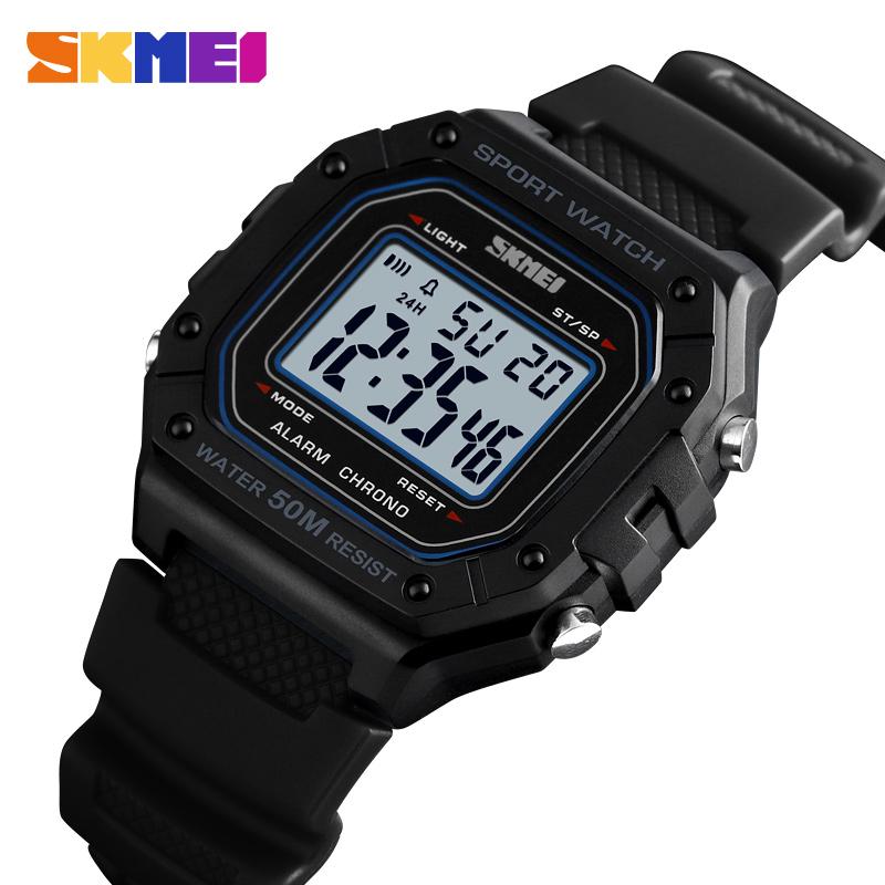 SKMEI 1496 Herrenuhr Outdoor Sportuhr Herren Digitale Uhren 5Bar Wasserdicht Wecker Mode Militärische Herren Digitaluhr