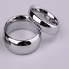 Stainless Steel & Titanium Steel Couple Rings - 4mm, 6mm, and 8mm Ball Arc Design