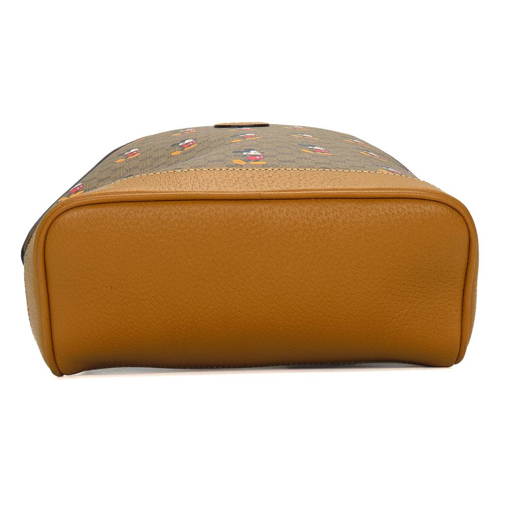 Used GUCCI Backpack Â· Daypack Small backpack 552884 GG Supreme Canvas Brown Camel Mickey Mouse