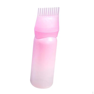 Hair Coloring Dyeing Dispensing Bottle, Oil , Empty Root Comb Bottle for Salon, Home, Beauty