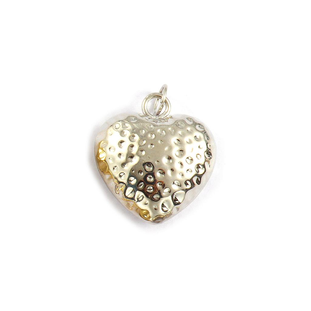2 PCs Brass Charms Gold Plated Heart Shell Charms Pendants For DIY Necklace Bracelet Earrings Jewelry Making Findings