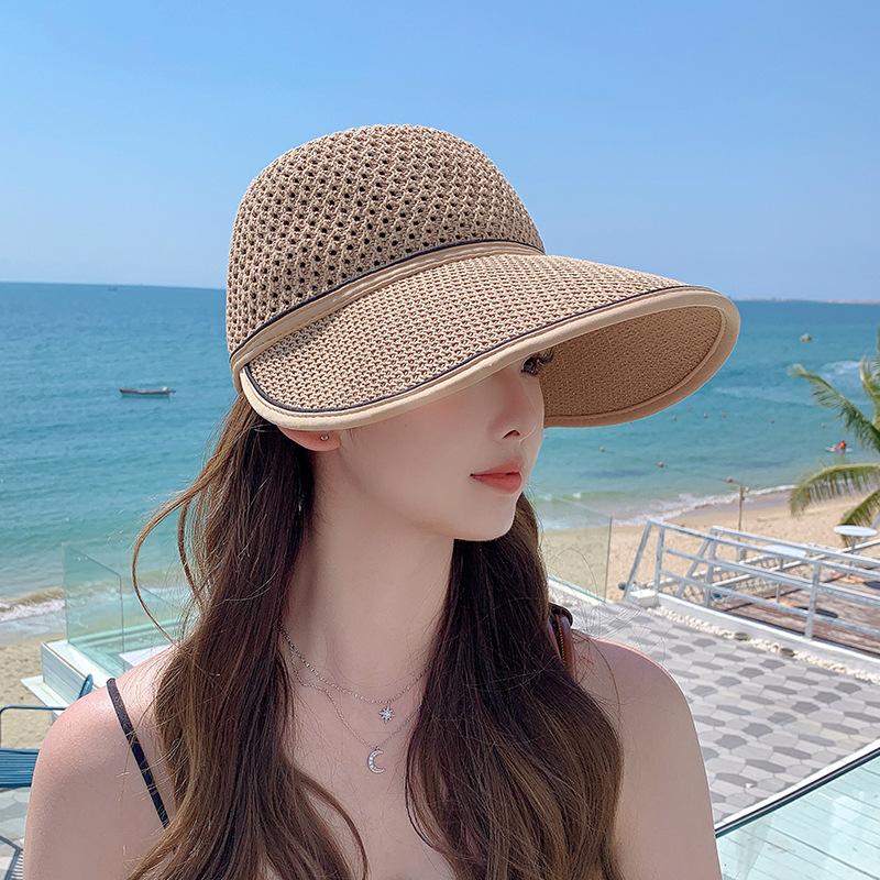 

Пляжные шляпы с широкими полями для женщин, дышащая солнцезащитная шляпа