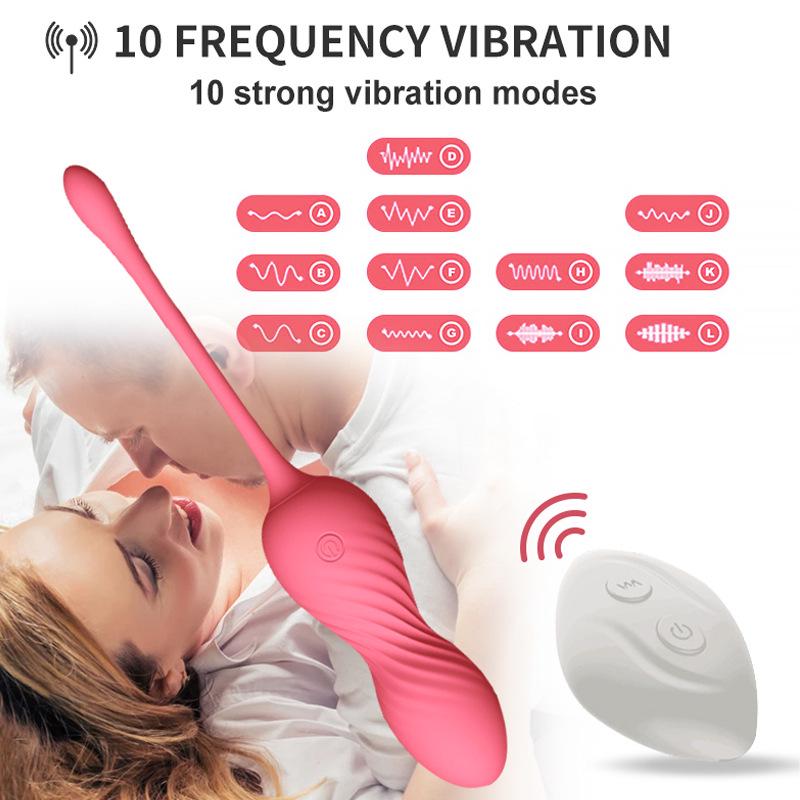 Remote Control Vibrating Silicone Kegel Ball Toy for Pelvic Tightening