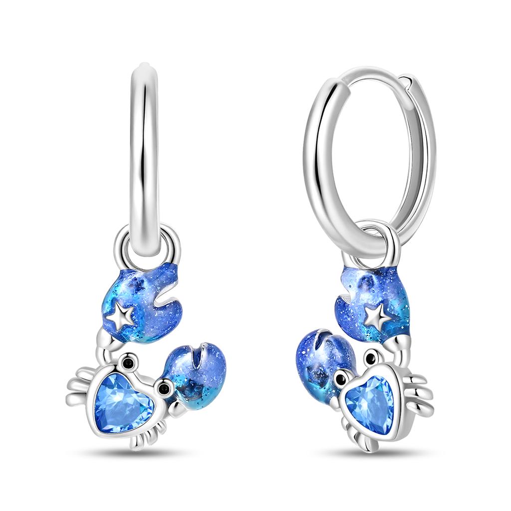Butterfly Earrings Original 925 Silver Pink Bow Heart Zircon Star Flower Stud Earrings Women Jewelry Gift Love Valentine Day Set