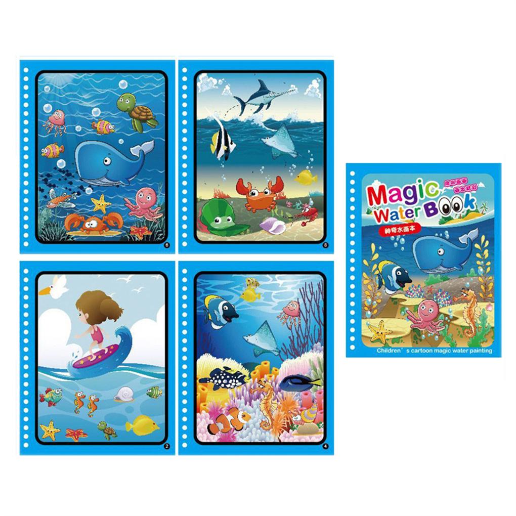 

Reusable Coloring Book Toy Drawing Album Educational Learning Toys Art Crafts Activity Accessories Boys Girls Birthday Presents type 2