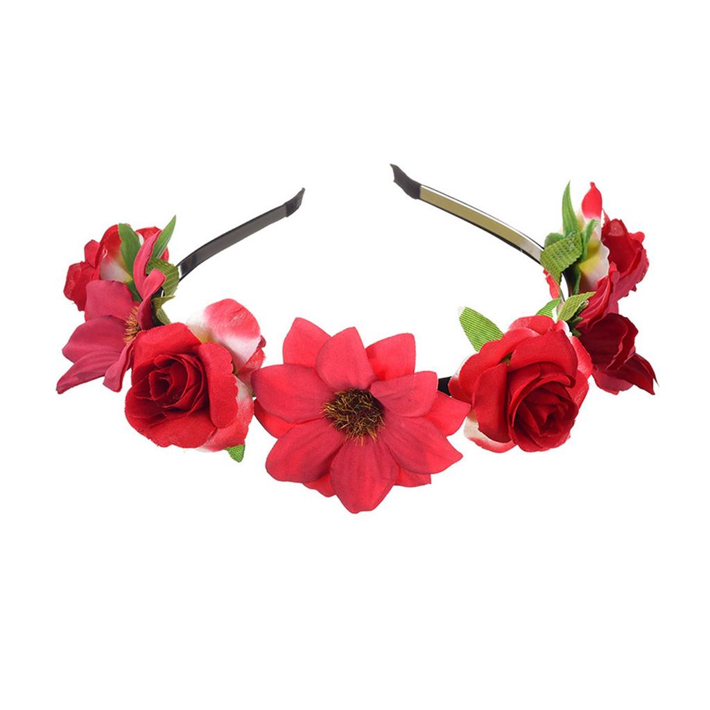 Sunflower Headband Flowers Hairhoop for Women and Girls Garland Hair Accessories for Photography Props Music Festival