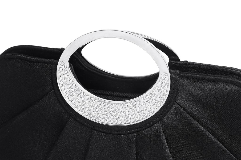 SUNSPOT Party Large Clutch Wedding Large Bag, Bag, Bag, Handbag, Women's, 3-Way (Black)