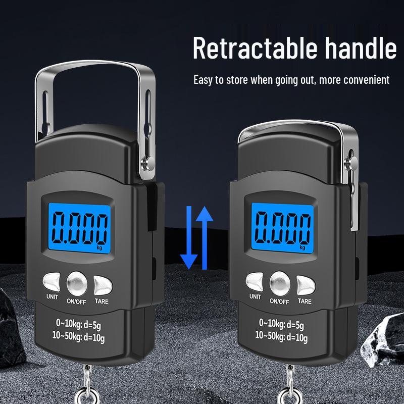 Portable Handheld High-Precision Electronic Scale with Tape Measure for Home and Courier Use