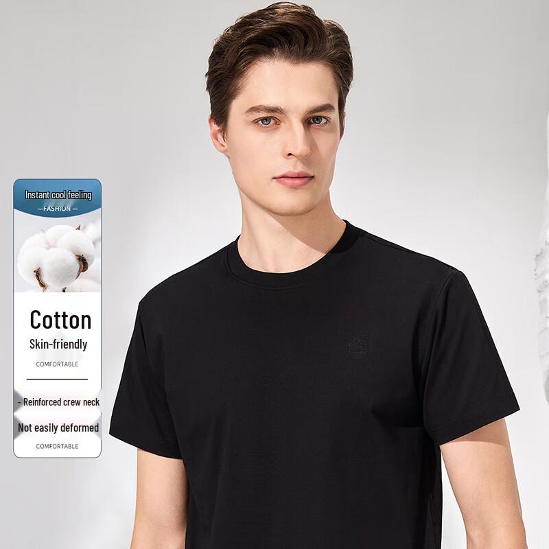 Antonio Men s Breathable Cotton Blend Short Sleeve T-Shirt 3XL / 56