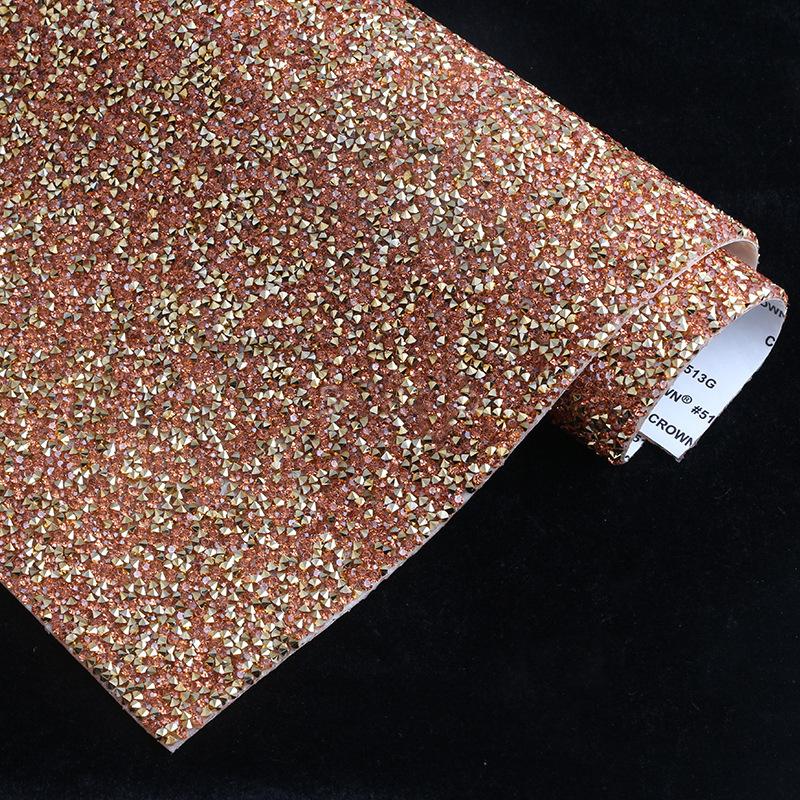 VC 20*24cm *40 Self-Adhesive Glass 3D Eco-Friendly Rhinestone Flatback 14 Facets Strip Sticker DIY Accessories Phone