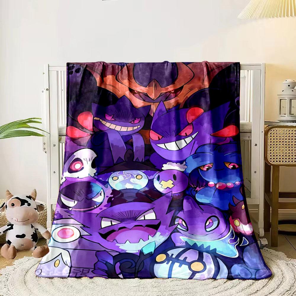 

A vibrant gathering of ghost-themed, colorful cartoon characters. for all seasons blanket lunch break throw gift 80cm x 120cm