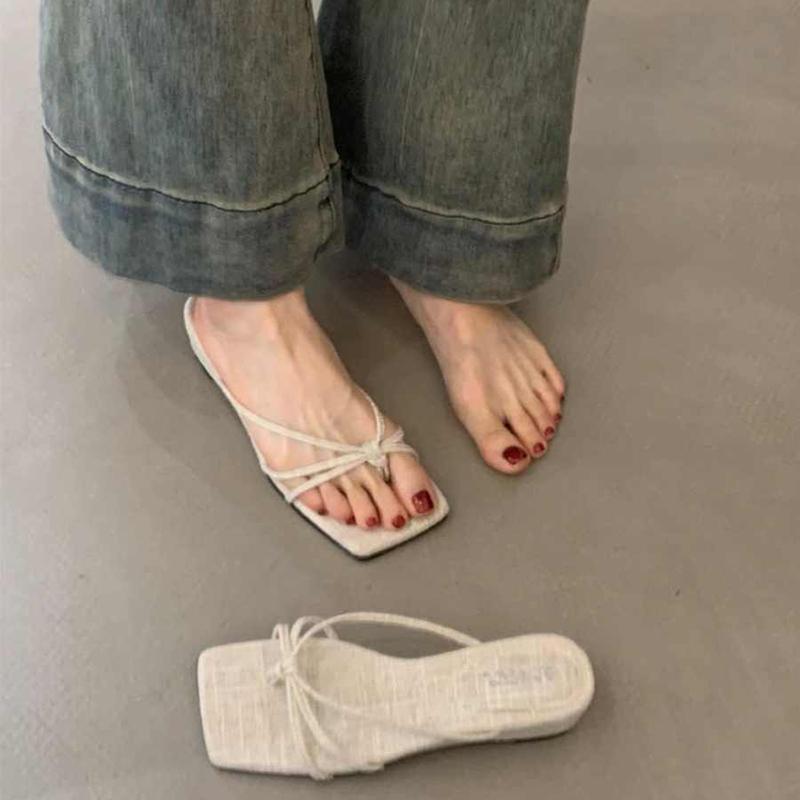 Fashion Summer Clip Toe Narrow Band Women Slippers Fashion Wedges Heel Slide Ladies Casual Gladiator Beach Flip Flop