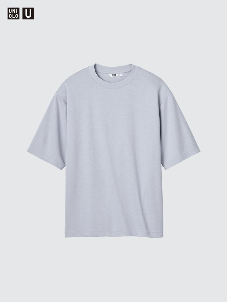 AIRism Cotton Oversized T-Shirt / 5-Sleeve