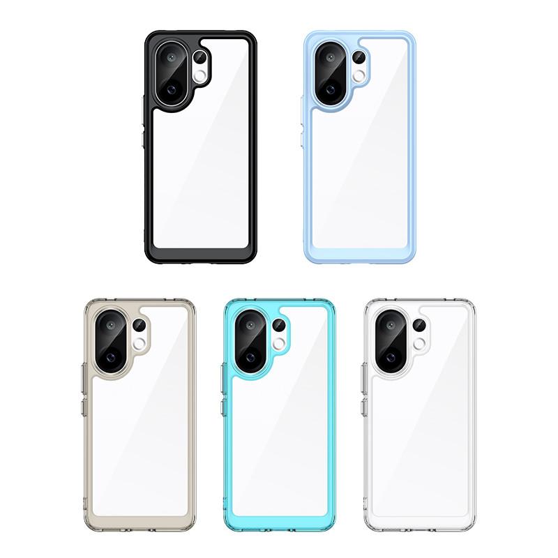 For ViVo V60 Case ViVo V60 T4 Pro Cover TPU Border Acrylic Backplane Durable Bumper Protective Phone Cases On ViVo T4 Pro Funda