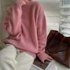 Schwerer Damen Kaschmirpullover mit halbem Stehkragen - Warm, Locker und Weich für Herbst/Winter