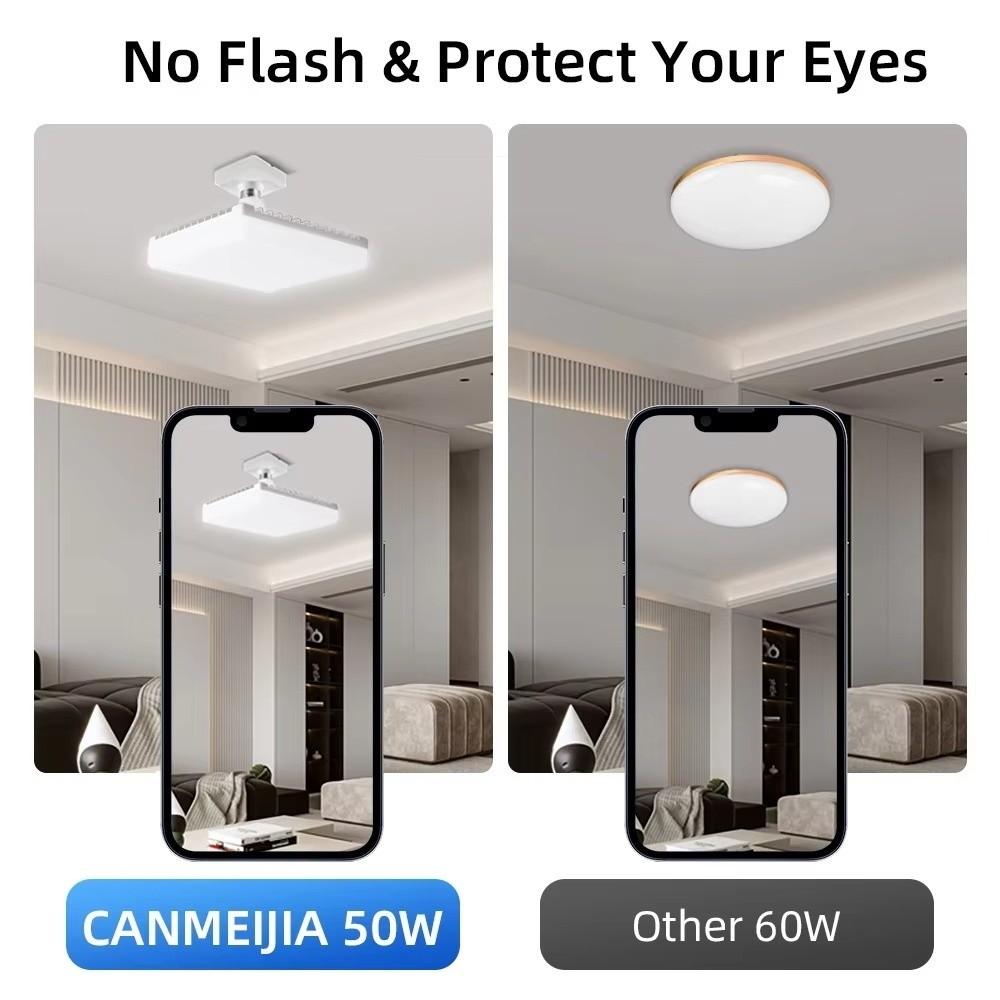 20/30/40/60/80W Square LED Ceiling Lamp Waterproof Spotlight E27 LED Bulb  Living Room