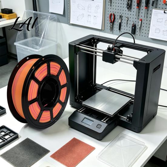 Low Shrinkage Filament Rainbow Gradient PLA 1.75mm 1KG Spool for FDM 3D Printers Warpage Printinng Roll