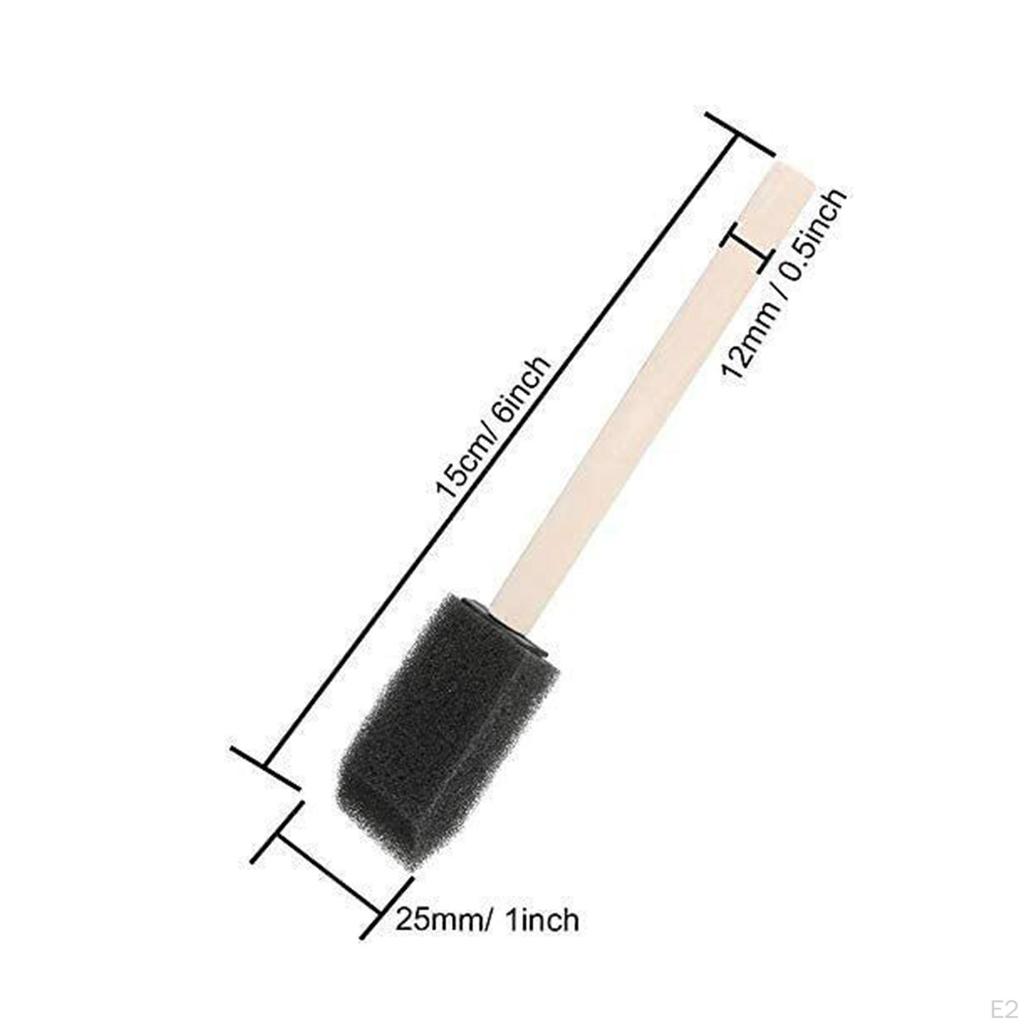 20x Foam Brush for Kids Sponge Paint Set Acrylic Painting Staining