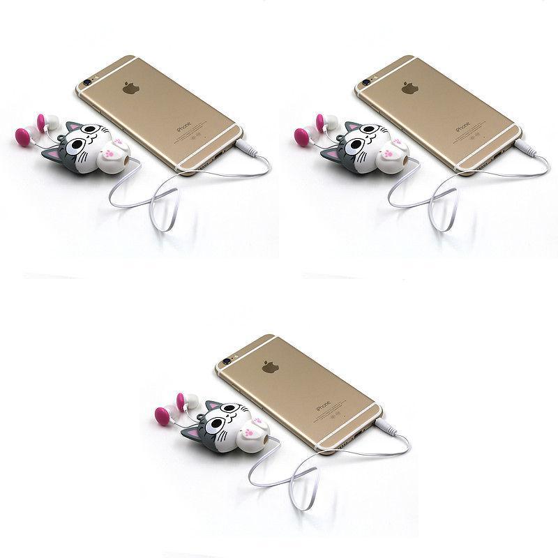Cute Chi Sweet Home Cat Inear Wired Headphones With Cable For Ios Devices